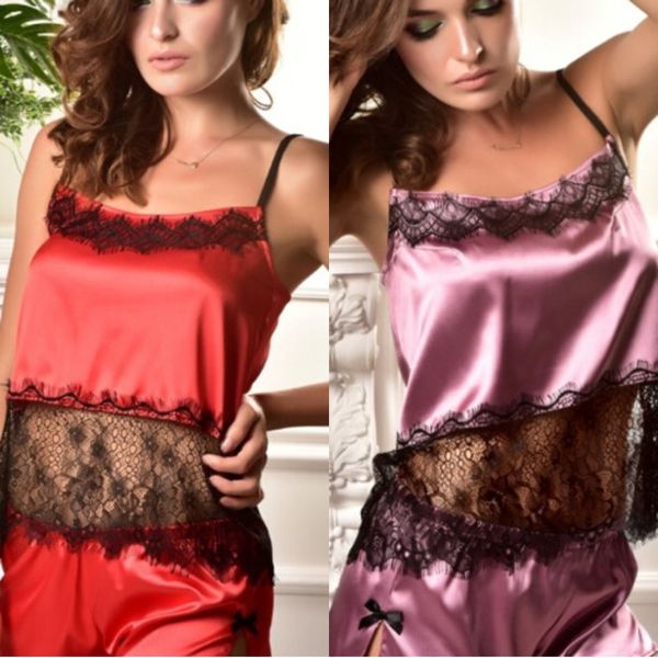 

kfbk7 имитация имитации шелка размера сексуальное a070 имитация белье пижамы пижамы моделирование шелк сорочка большого размера сексуальное, Black;white