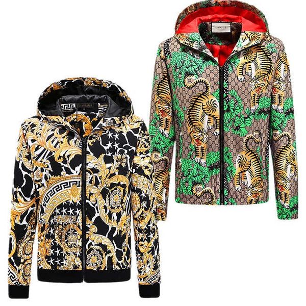 

2020 new arrival mens stylist jacket hoodie new hooded trench coat mens stylist camouflage print coat size m-3xl, Black;brown