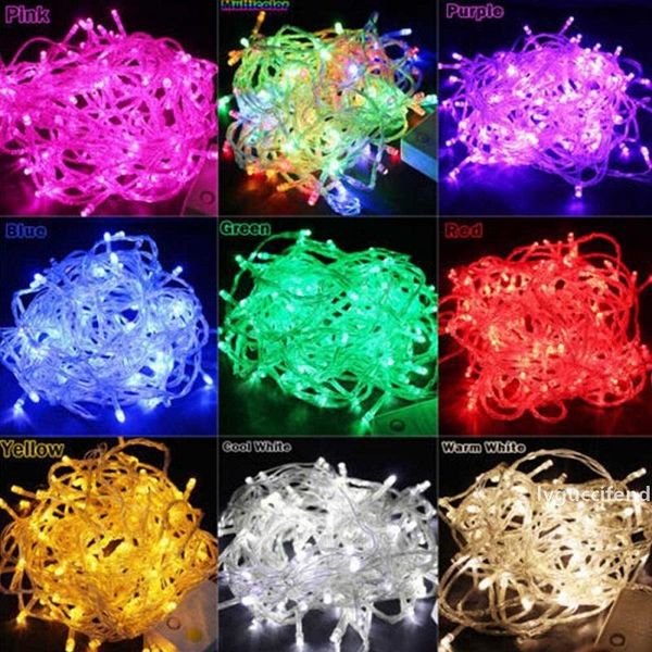 

led string lights fairy led string eu/us plug 10m 100led wedding christmas new year festival decoration lamps