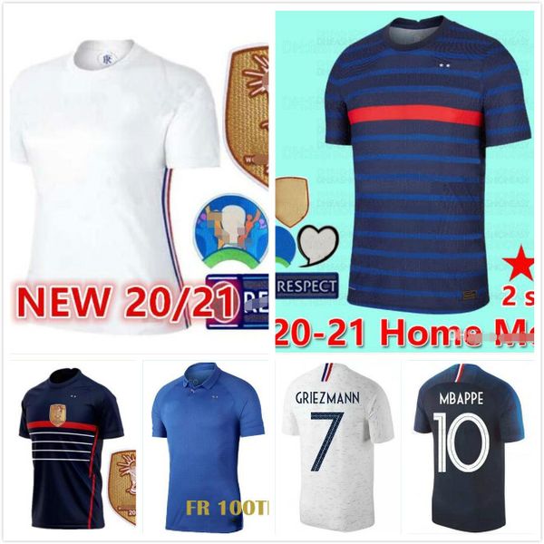 

2020 france soccer jersey mbappe griezmann kante pogba 100th anniversary maillot de foot euro 2021 men kids kits set football shirts uniform, Black;yellow