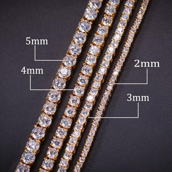 

hip hop 2mm zircon tennis chain bracelet fine lined zircon bracelet tennisbracelet, Golden;silver