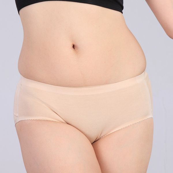 

4pcs/lot women briefs cotton plain panties underwear skin color elastic wasit female 2020 woman clothes omu203005, Black;pink