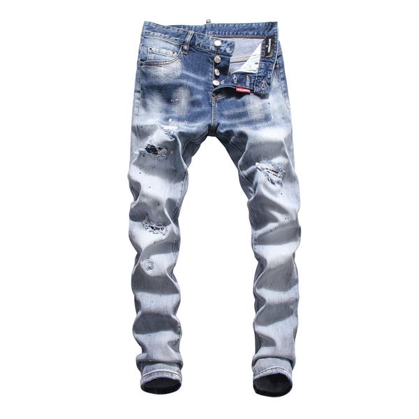 

unique mens badge slim fit jeans fashion skinny washed frayed motocycle denim pants hip hop biker denim luxury fashion men jeans, Blue