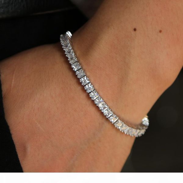 

f fashioh crystal tennis bracelet zircon beads men bracelet bangle chains strand bracelets for women pulseiras bijoux silver tennis bra, Golden;silver