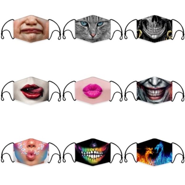 

cotton dustproof mouth face mask anime cartoon lucky bear women men muffle face mouth masks new mixed black white 914