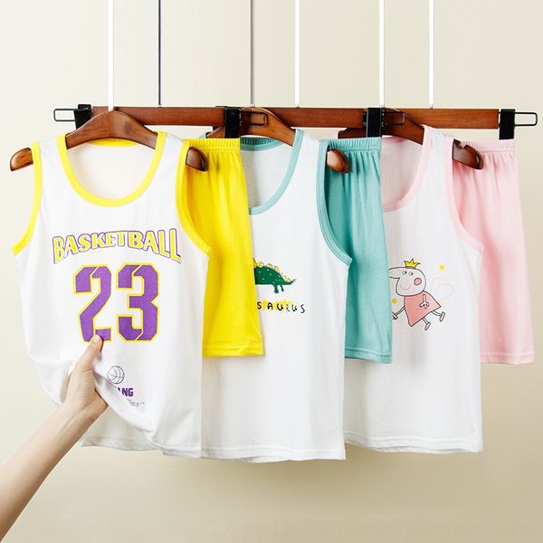 

kydd9 children's cotton clothing vest sleeveless vest suit for medium and large children summer clothes for boys girls' baby camis