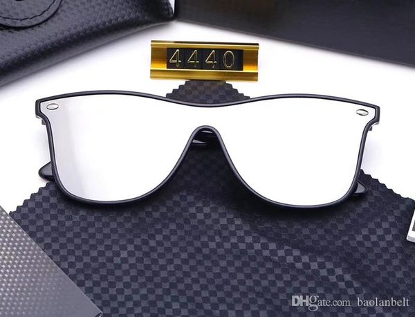 

designer avant-garde integrated sunglasses men women polarized sunglass mirror lentes eyewear men popular designer brand sun glasses 2020, Black
