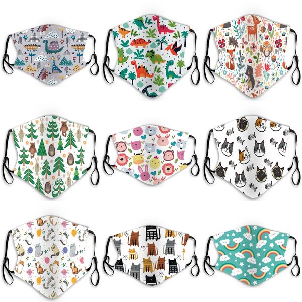 

fashion leopard print face masks designer mask washable dustproof riding cyclingandoutdoor sports print mouth masks#452