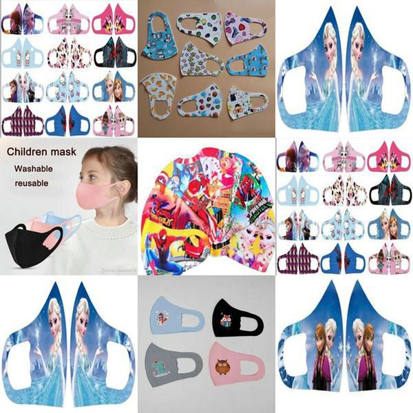 

stretch mask decorated face mask cartoon character face mask nose face mouth protection dhl fashion mouth gwbwx hwjh, Black