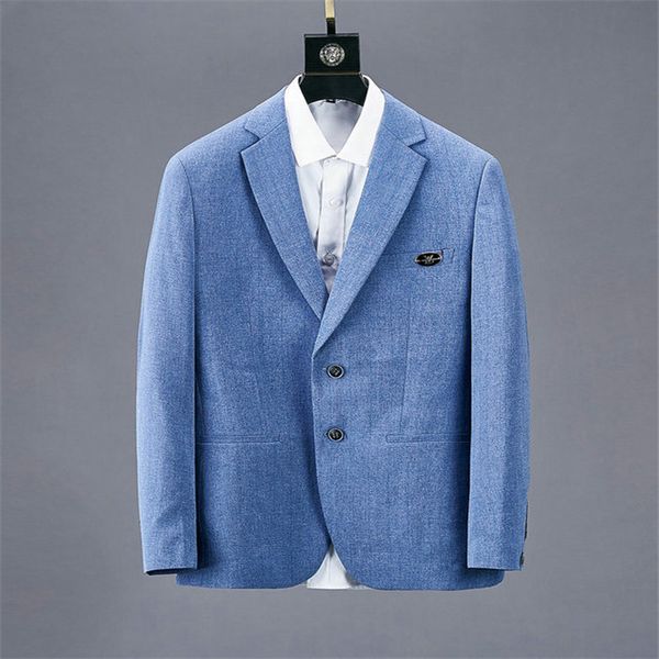 

известный мужская куртка мужчины женщины высокого качества slim fit solid colors mens черный синий моды куртка деловой костюм, Black;brown