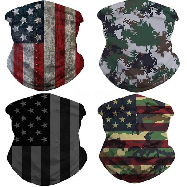 

magic scarf bandanas ice silk mask outdoor windproof dust veil sunshade neck designer protective mask k985#364, Blue;black