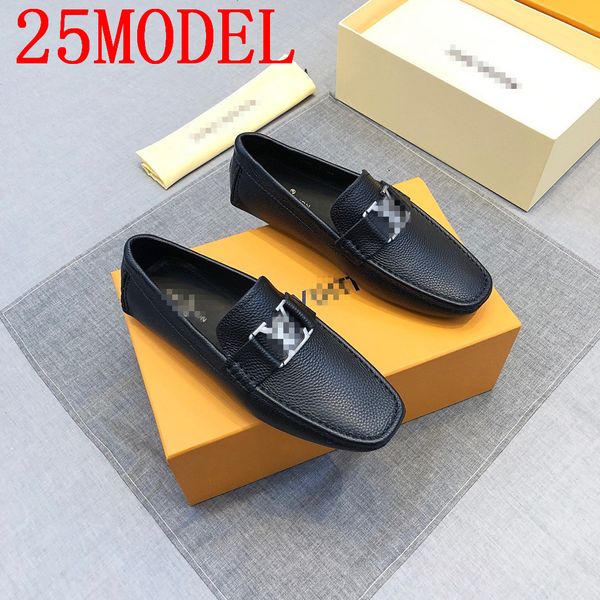 

genuine leather men shoes luxurious brands formal casual mens loafers moccasins soft breathable slip on walking boat shoes, Black