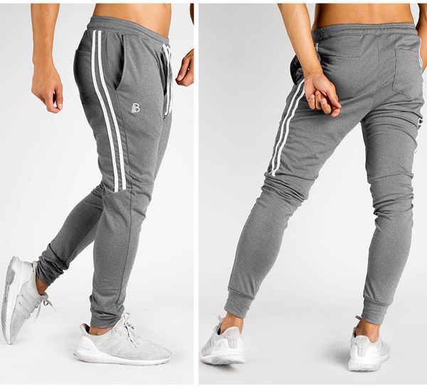

fitness trousers men's running brace athletic pants slim fit new style basketball shorts men, Black;blue