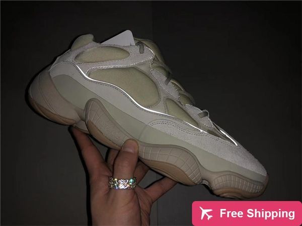 

release originals 500 stone wave runner kanye west salt super moon yellow utility black blush running shoes men authentic sneakers with bo