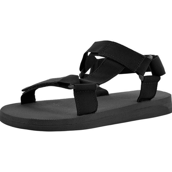 

big yards sandals, men and women in the summer 2020 new portable antiskid beach shoes leisure joker sandals, Black