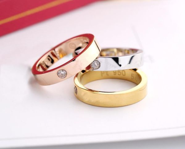 

with logo and original box letter designer logo rings for mens and women engagement wedding luxury jewelry couples lover gift hb0319, Golden;silver