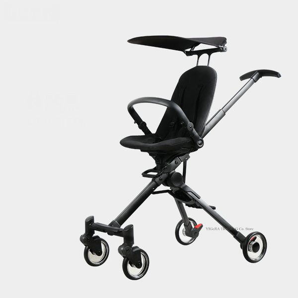 

portable baby stroller can take on the plane, lightweight 6.4kg baby carriage, high landscape cart can sit lie