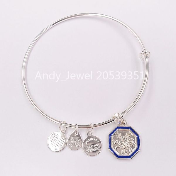 

аутентичные 925 стерлингового серебра подвески февраля violet flower charm браслет shiny silver подходит европейский медведь ювелирных издел, Black