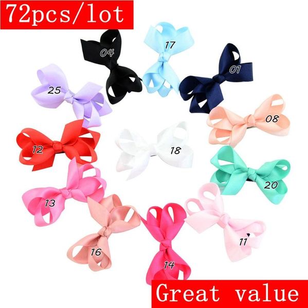 

hair accessories clearance activity small bowknot bows cute clip for baby girls grosgrain ribbon hairpin send randomly, Slivery;white