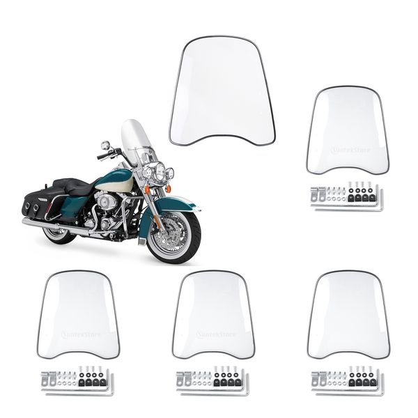

4pcs clear front pc windshield windscreen protector guard for motorcycle atv