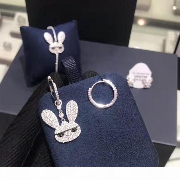 

e lovely women jewelry gift white gold gold plated full cz rabbit earrings bracelet for girls women nice gift, Golden;silver