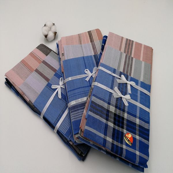 

men's for the handkerchief elderly cotton handkerchief for the elderly children's kindergarten sweat-absorbing towel saliva towel, Blue;white