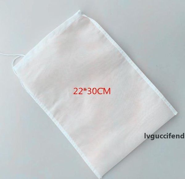 

10pcs/lot- 22*30cm 150/75/48 micron high density soybean milk fruit juice wine mesh filter bag grade nylon 66 filter mesh c