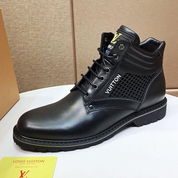 

mens shoes fashion boots casual with box zapatos botas para hombre luxury oberkampf ankle boot casual mens shoes martin boots vintage design, Black