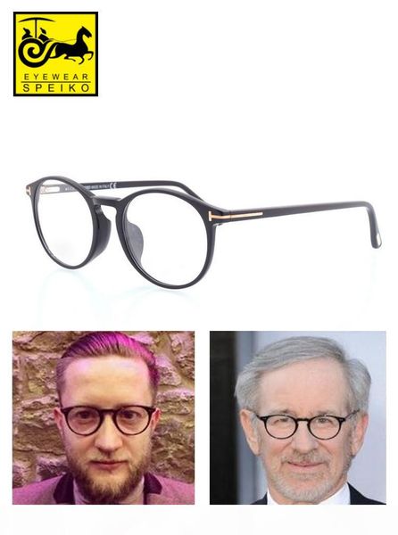 

speiko round frames men & women tf5294 fashion acetate thin frame spectacle optical eyeglasses myopia eyeglass glasses original case, Silver