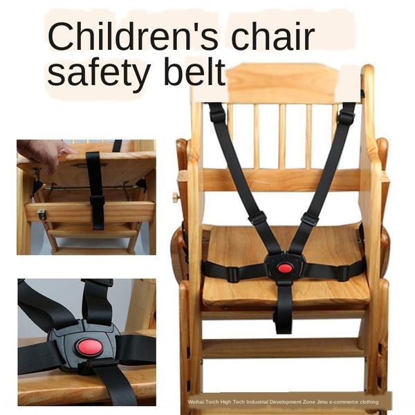 

children's three-point trolley baby seat belt strap accessories fixed this pose three-point type seat belt dining chair five points