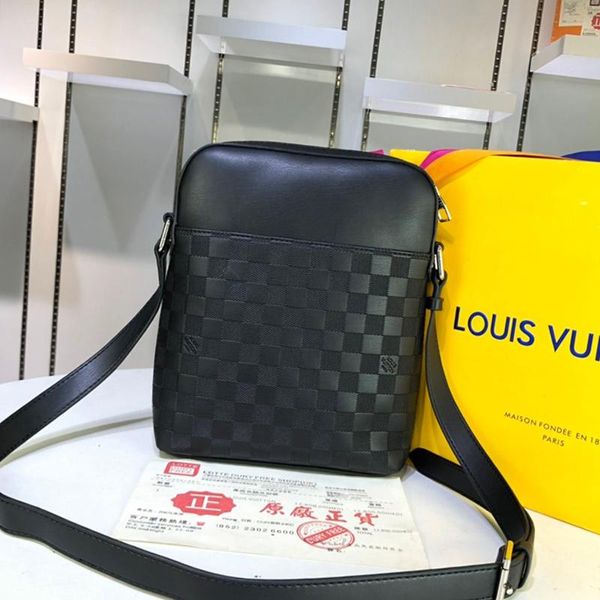 

drop ship mens bag new arrival leather luxury classic crossbody bag retro style messenger bags mens zipper shoulder bags with origin box