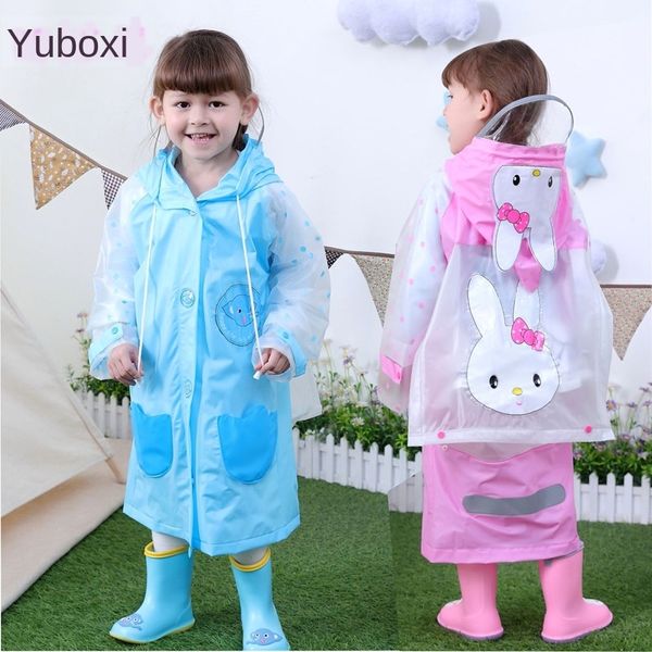 

eecqn children's boys girls cloak cloak kindergarten cartoon raincoat children's poncho net red little yellow duck raincoat primar, Red;brown