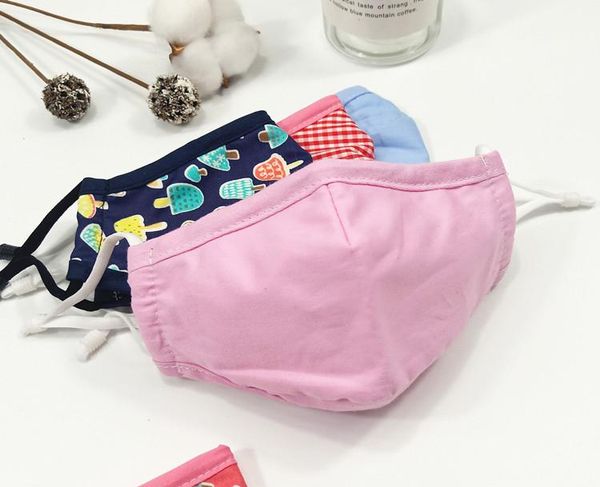 

wholesale kids face mask with filter dustproof protective mask pm2.5 designer mask 100% cotton muffle on sale