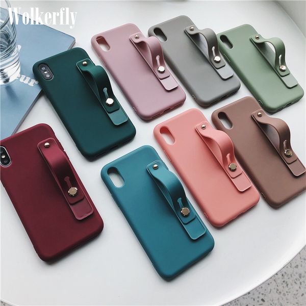 

wrist strap case for huawei p smart z p30 p20 mate 20 10 lite y6 y7 y9 2019 honor 20 pro 10i 8x nova 5t hand band stand cover