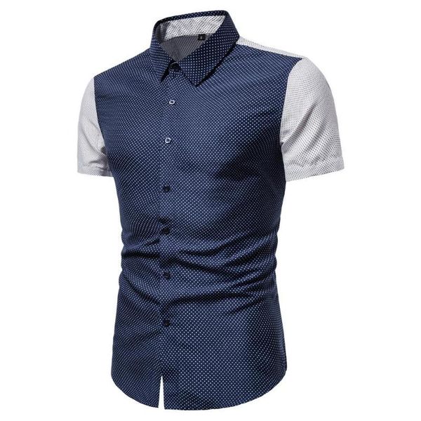 

man casual shirt short sleeved breathes cool shirt loose streetwear male shirts for men, White;black
