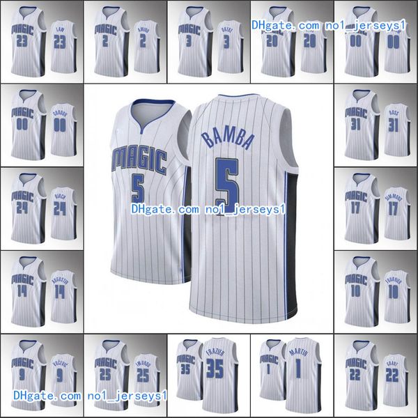 

orlando magic men nikola vucevic aaron gordon evan fournier terrence ross association nba white custom jersey, Black