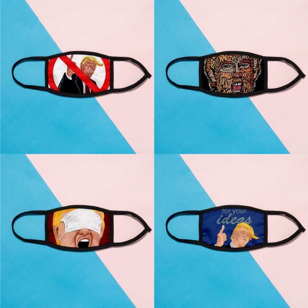 

2020 wholesale cool fashion party designer printed face mask fun fancy dress washable mouth muffle mask reusable windproof cotton m#808