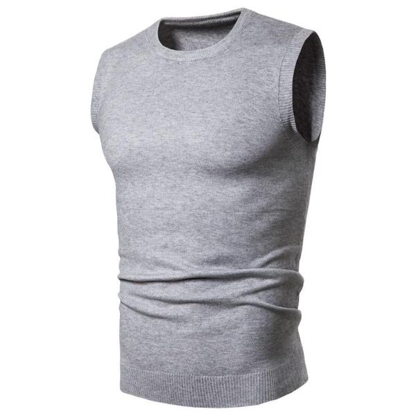 

2020 autumn winter men knitted o-neck sweater, White;black