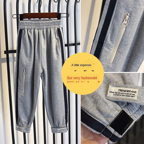 

f6uao boy's spring sports pants panty panty autumn 2020 new foreign flavor baby korean spring boy chinos small children sports pants fa, Blue