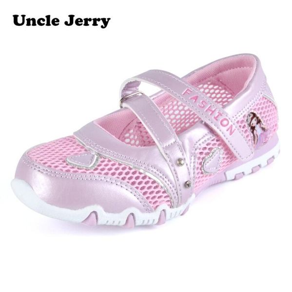 

unclejerry spring summer breathable princess shoes cartoon shoes for little girls kids new fashion flat sandals t200708, Black;red