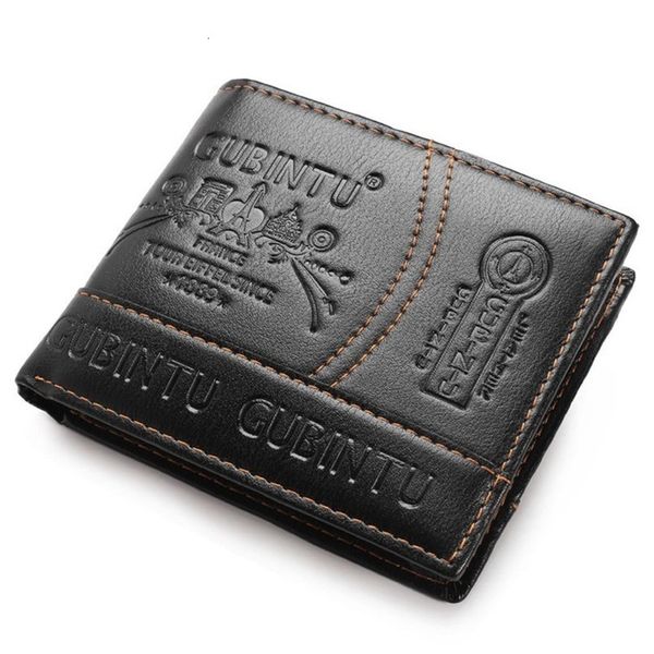 

fashion men wallets leather card cash receipt holder organizer bifold short wallet purse dropship dec 12, Red;black
