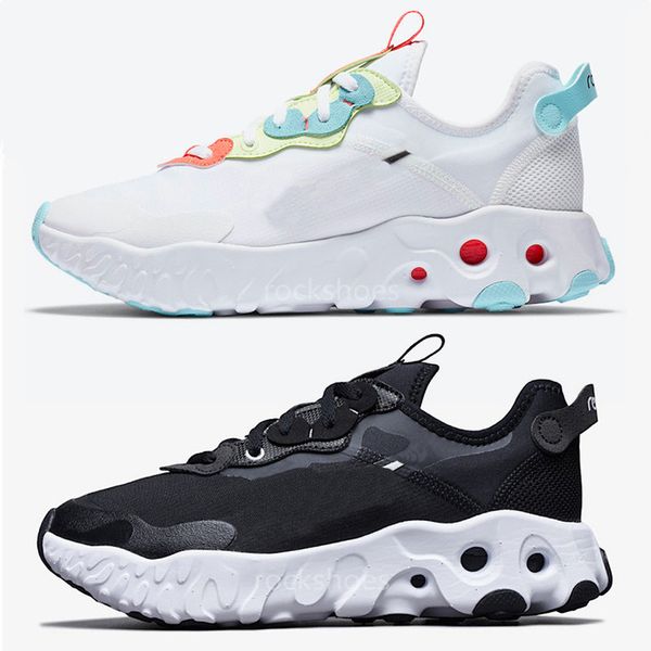 

react art3mis chunky dunky black white bright crimson women running shoes milk womens sport sneakers trainers eur36-39