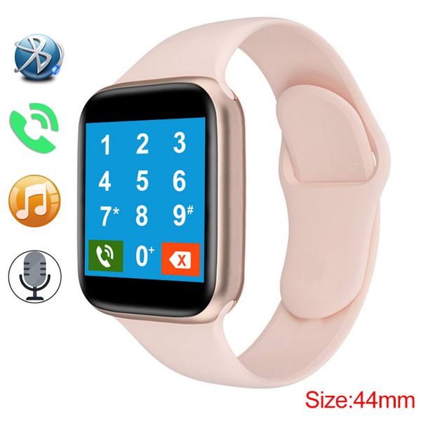 

smart watch 44mm 1.54inch screen bluetooth call clock music siri blood pressure sleep wristband sport health bracelet for iphone android ios
