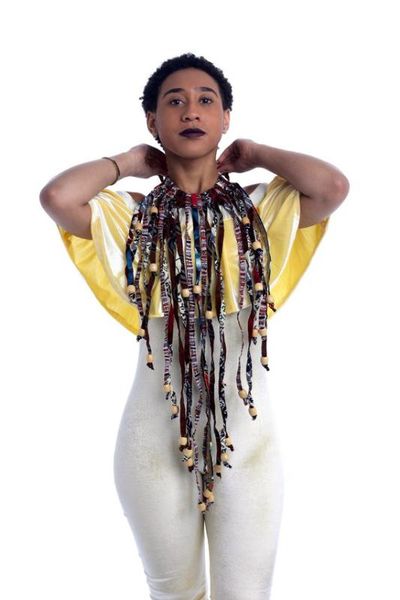 

2020 african ankara necklaces wax print fabric colorful necklace shawl african ankara handmade necklace tribal jewelry sp122, Silver