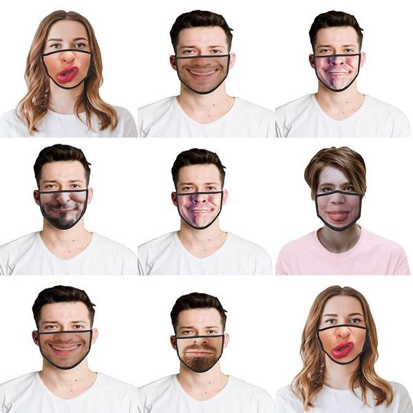 

смешной половина лицевых маски cotton face mask костюмы для хэллоуина косплей 3d печатных масок смешного половина верхней видимость нет verk