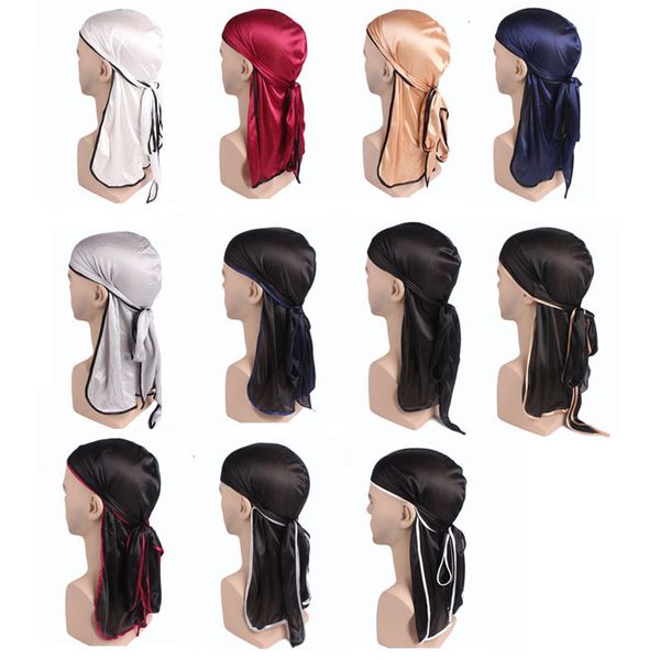 Moda uomo Donne Cappello sportivo Cappello Bandanas Fascia Seta Outdoor Outdoor Cappuccio Hip Hop Caps Accessori per capelli Capelli Capelli