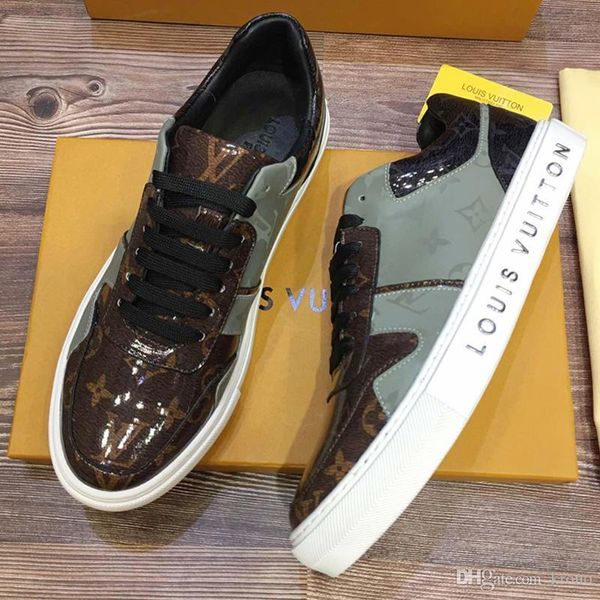 

mens platforms fashion casual sport shoes genuine leather breathable personality printed stripes sport shoes size 38-45 0004, Black