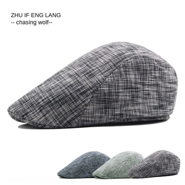 

hat men's and women's autumn striped contrast color cap cotton short eaves hat beret beret sale front-in cap, Blue;gray