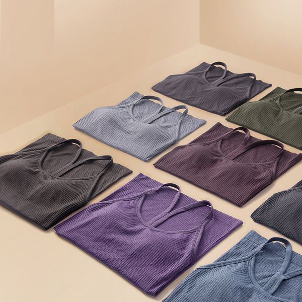 

women's seamless workout tank racerback sports shirts with built in bra, White;red