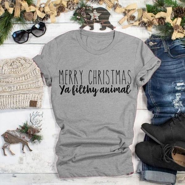 

merry christmas t shirt slogan cotton fashion grunge tumblr party holiday gift celebrate slogan shirt vintage girl tees j095, White